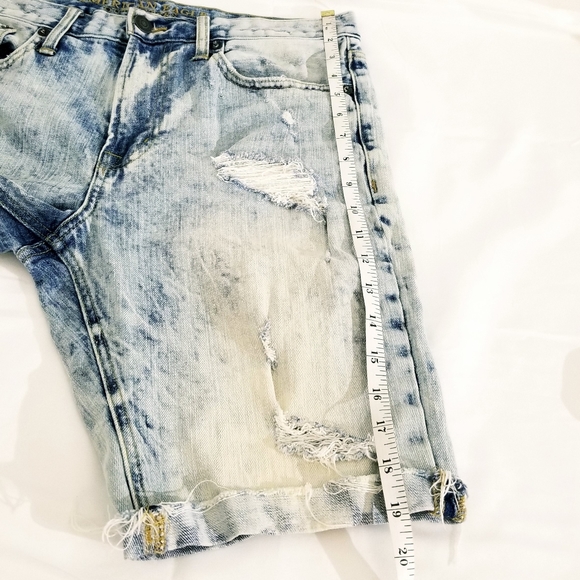 American Eagle Outfitters Core Flex Light Faded Distressed Denim Shorts - Picture 14 of 14